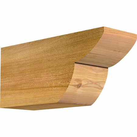Ekena Millwork Crestline Rough Sawn Rafter Tail, Western Red Cedar, 6"W x 8"H x 18"L RFT06X08X18CRE00RWR